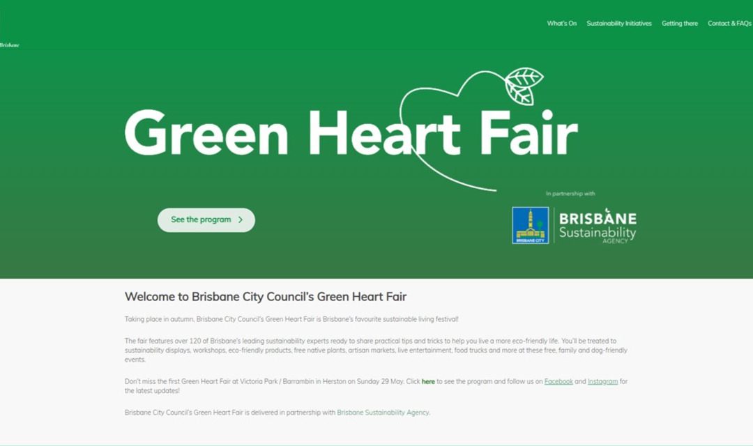 The Green Heart Fair Brisbane 29 May