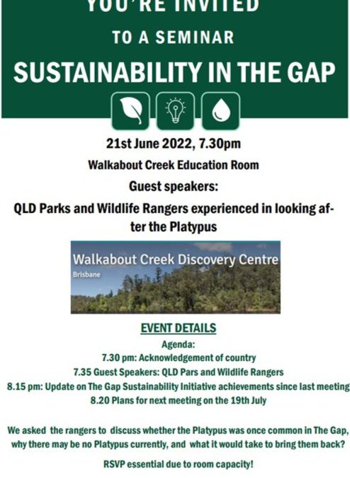 The Platypus: Our next event 21st June, 7.30pm