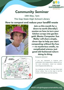 How to Compost seminar by The Gap Sustainability Initiative, Brisbane