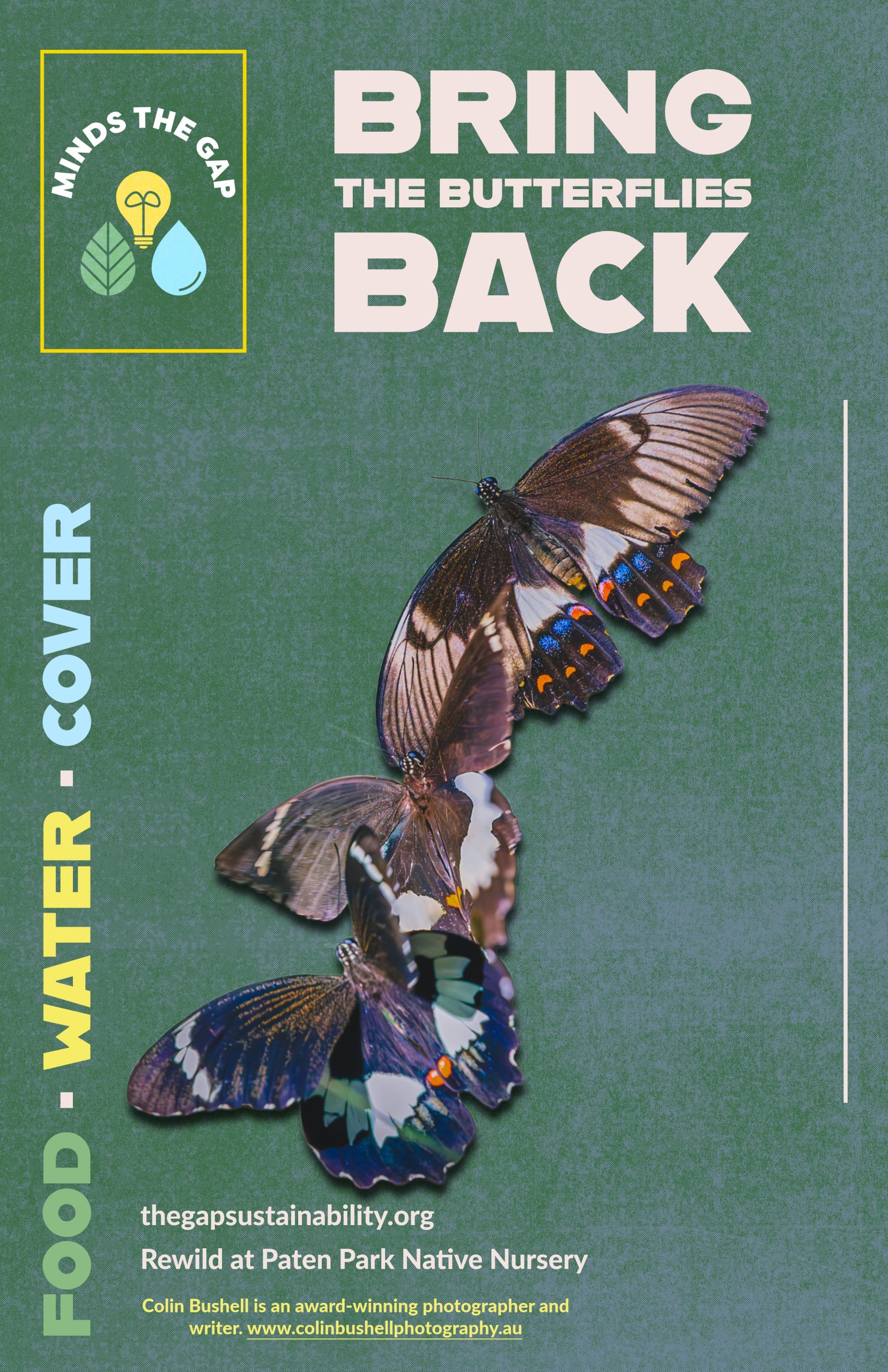Bring Back the Butterflies postcard front